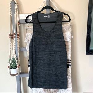 Zyia 🌙 Men’s Performance Tank Gray Black #174
